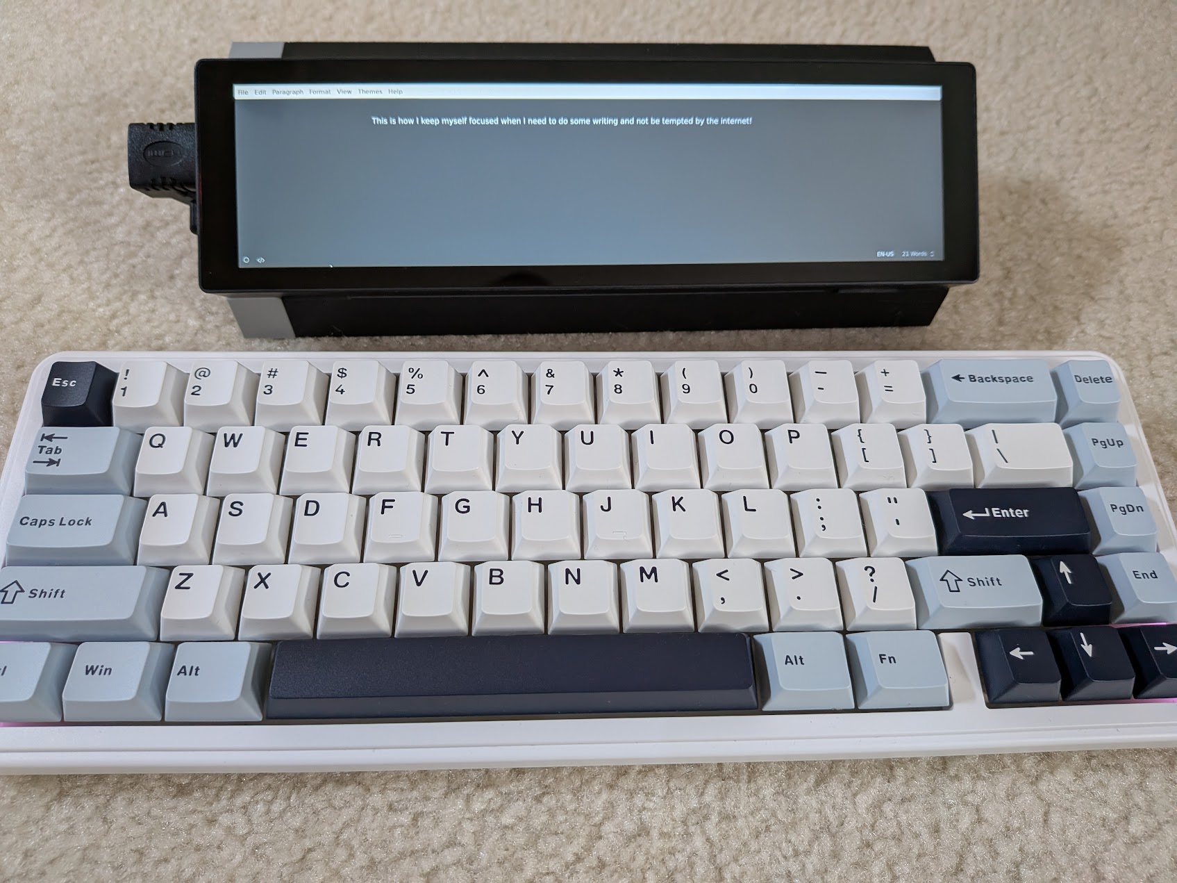 With editor open
