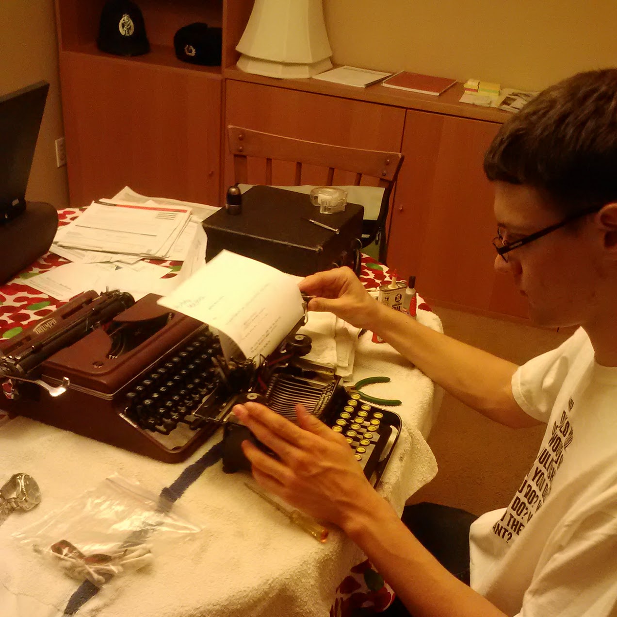 My first loves -- a pre-war Triumph Norm6 and my 1903 Corona Model 3. The young author at age 17.